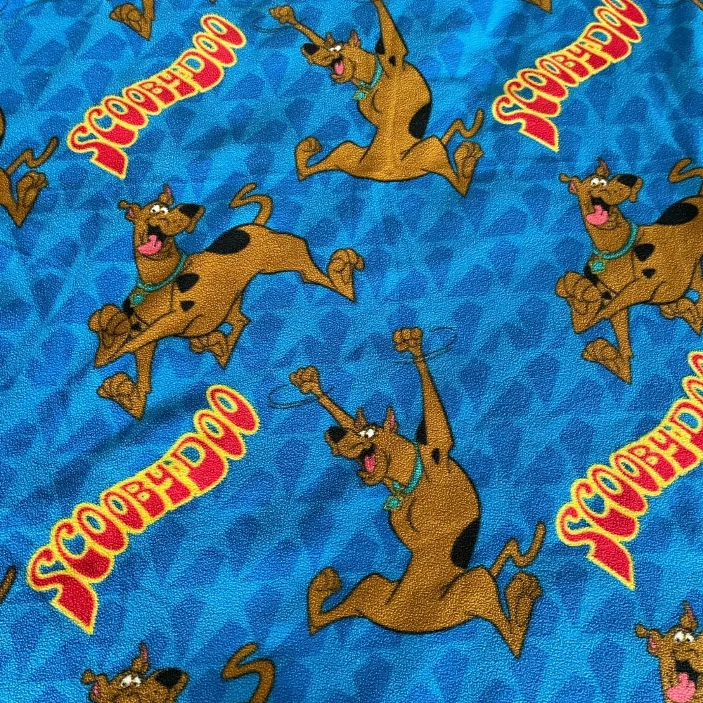 2000s Scooby-Doo Fleece Throw Blanket 63 x 45 Vintage Hanna-Barbera